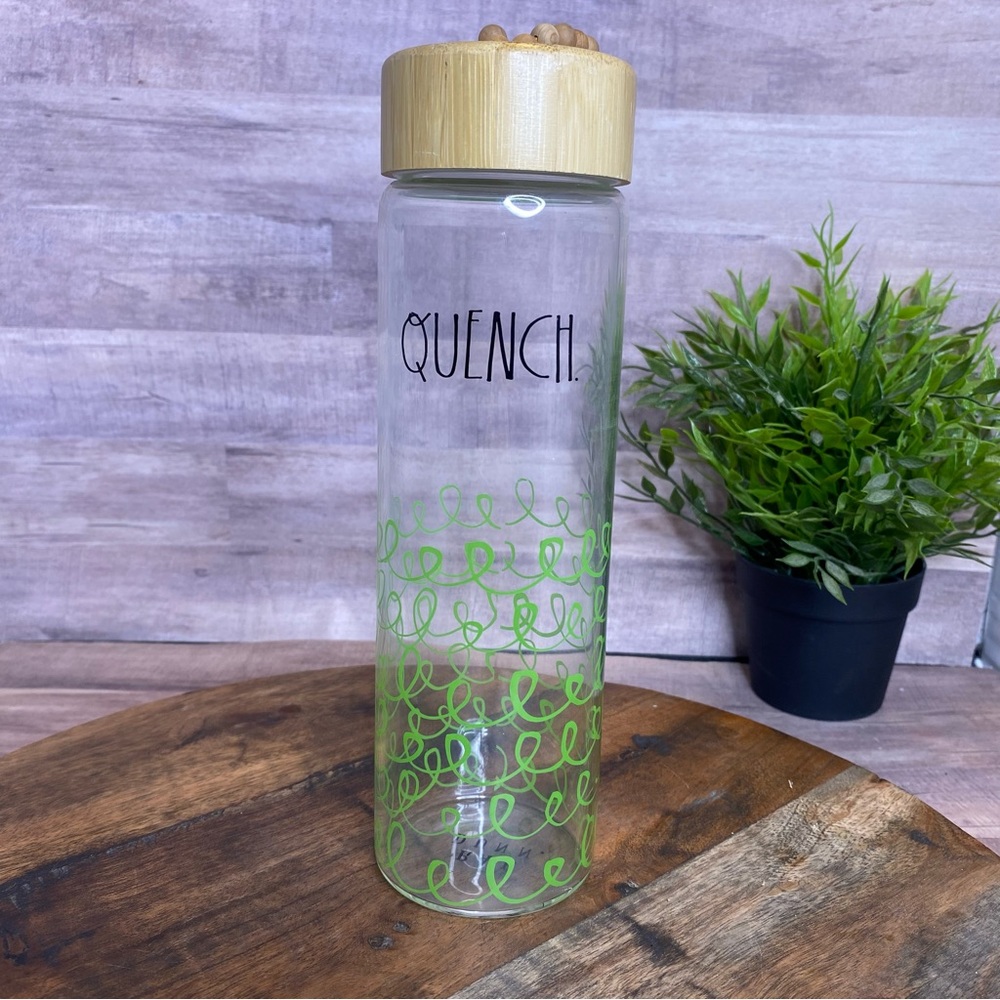Rae Dunn “Quench” Glass Water Bottle
